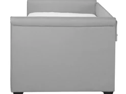 Cama Dupla Em Tecido Cinzento Claro 90 X 200 Cm Libourne