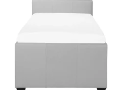 Cama Dupla Em Tecido Cinzento Claro 90 X 200 Cm Marmande