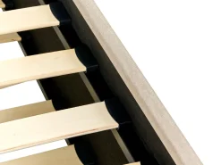 Cama Dupla Em Tecido Creme 90 X 200 Cm Libourne