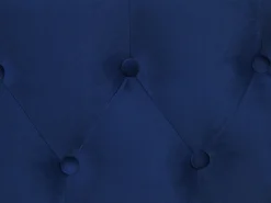 Cama Dupla Em Veludo Azul Marinho 90 X 200 Cm Gassin