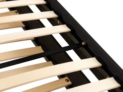 Cama Dupla Em Veludo Cinzento 90 X 200 Cm Eyburie