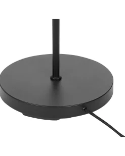 Candeeiro De Chao Em Metal Preto E Prateado 175 Cm Talparo