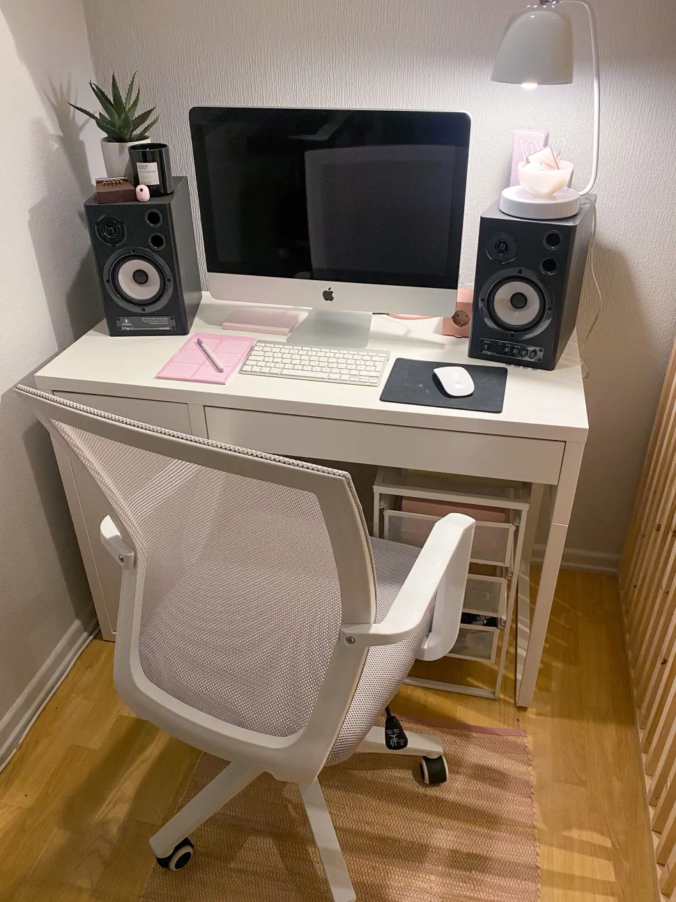 Candeeiro De Mesa 29 Cm Branco Urola