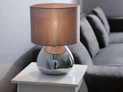 Candeeiro De Mesa 41 Cm Cinzento Ronava