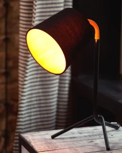 Candeeiro De Mesa Ajustavel Preto 42 Cm Mooki