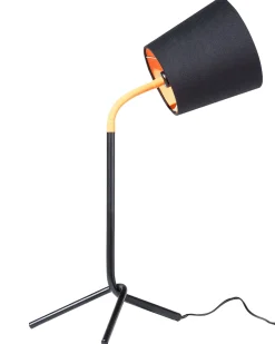 Candeeiro De Mesa Ajustavel Preto 42 Cm Mooki