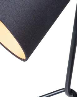 Candeeiro De Mesa Ajustavel Preto 42 Cm Mooki