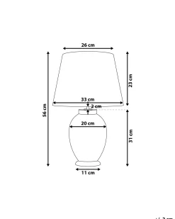 Candeeiro De Mesa Azul Claro Brenta