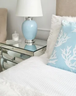 Candeeiro De Mesa Azul Claro Brenta