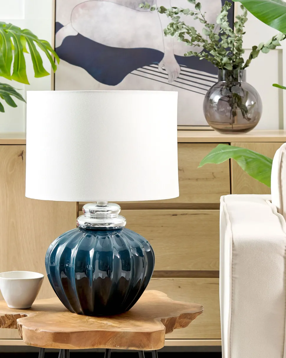 Candeeiro De Mesa Azul Neris