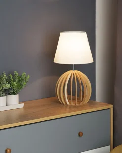 Candeeiro De Mesa Branco Samo