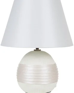 Candeeiro De Mesa Branco Creme Sado