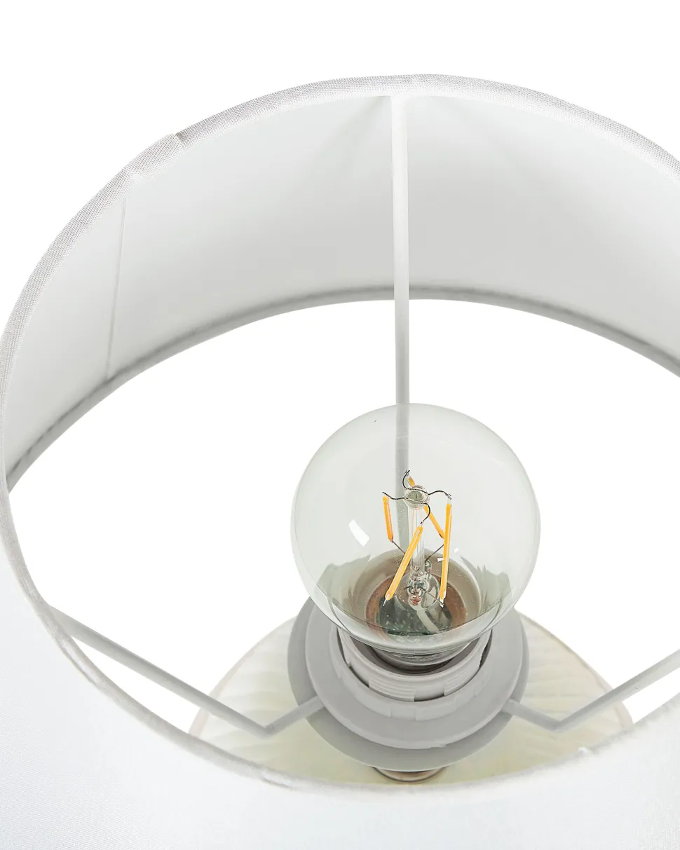 Candeeiro De Mesa Branco Creme Sado