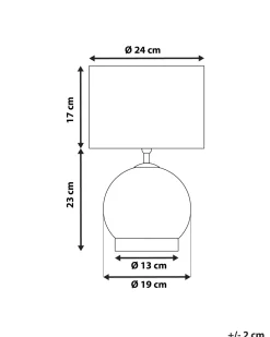 Candeeiro De Mesa Branco Uele