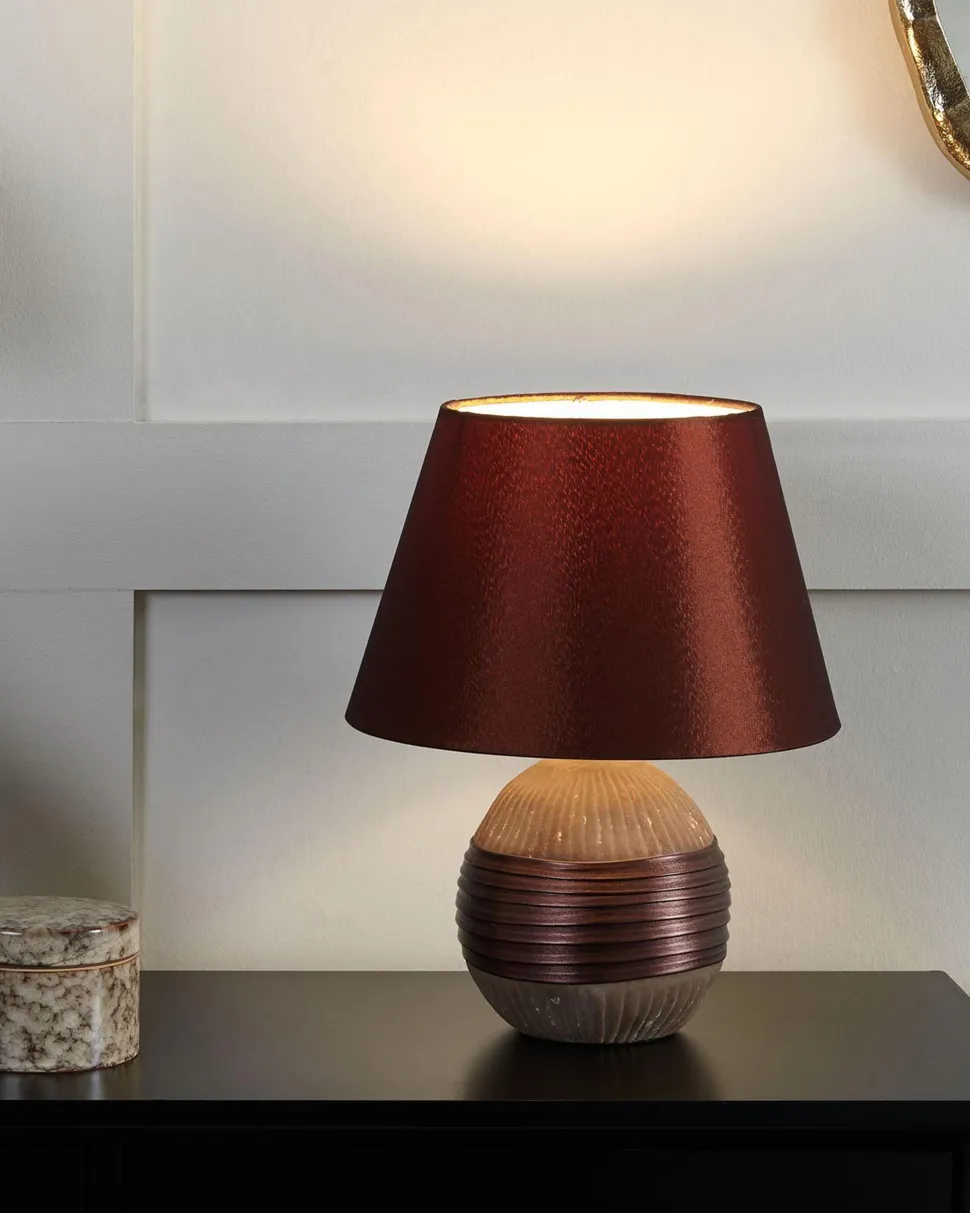 Candeeiro De Mesa Castanho Sado