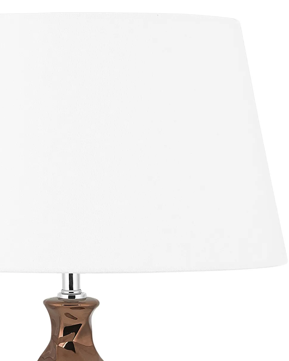 Candeeiro De Mesa Castanho Dourado Tori