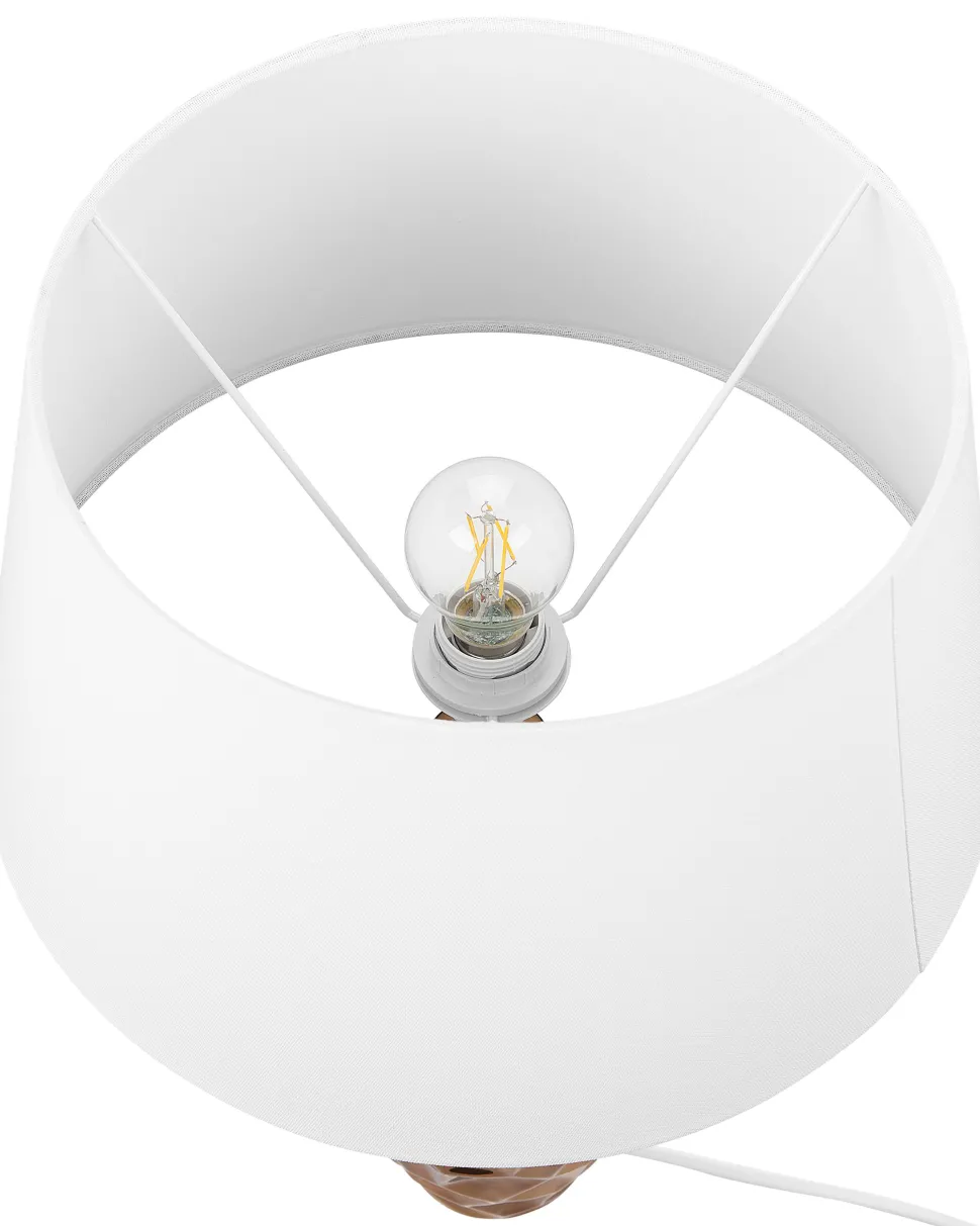 Candeeiro De Mesa Castanho Dourado Tori