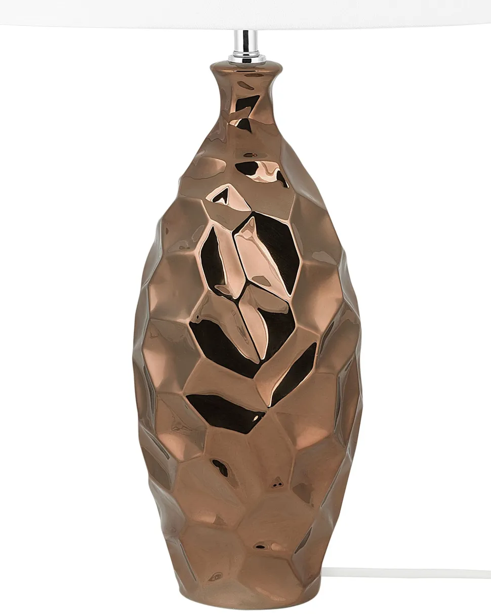 Candeeiro De Mesa Castanho Dourado Tori