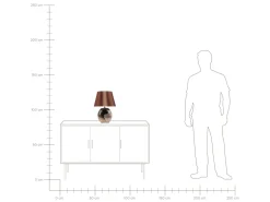 Candeeiro De Mesa Castanho Argun