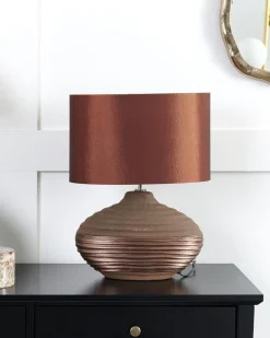 Candeeiro De Mesa Castanho Lima