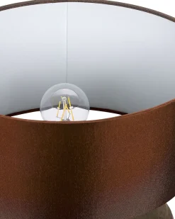 Candeeiro De Mesa Castanho Lima