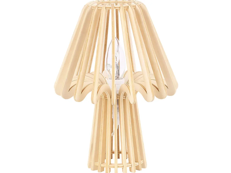 Candeeiro De Mesa Castanho Claro 28 Cm Clyde