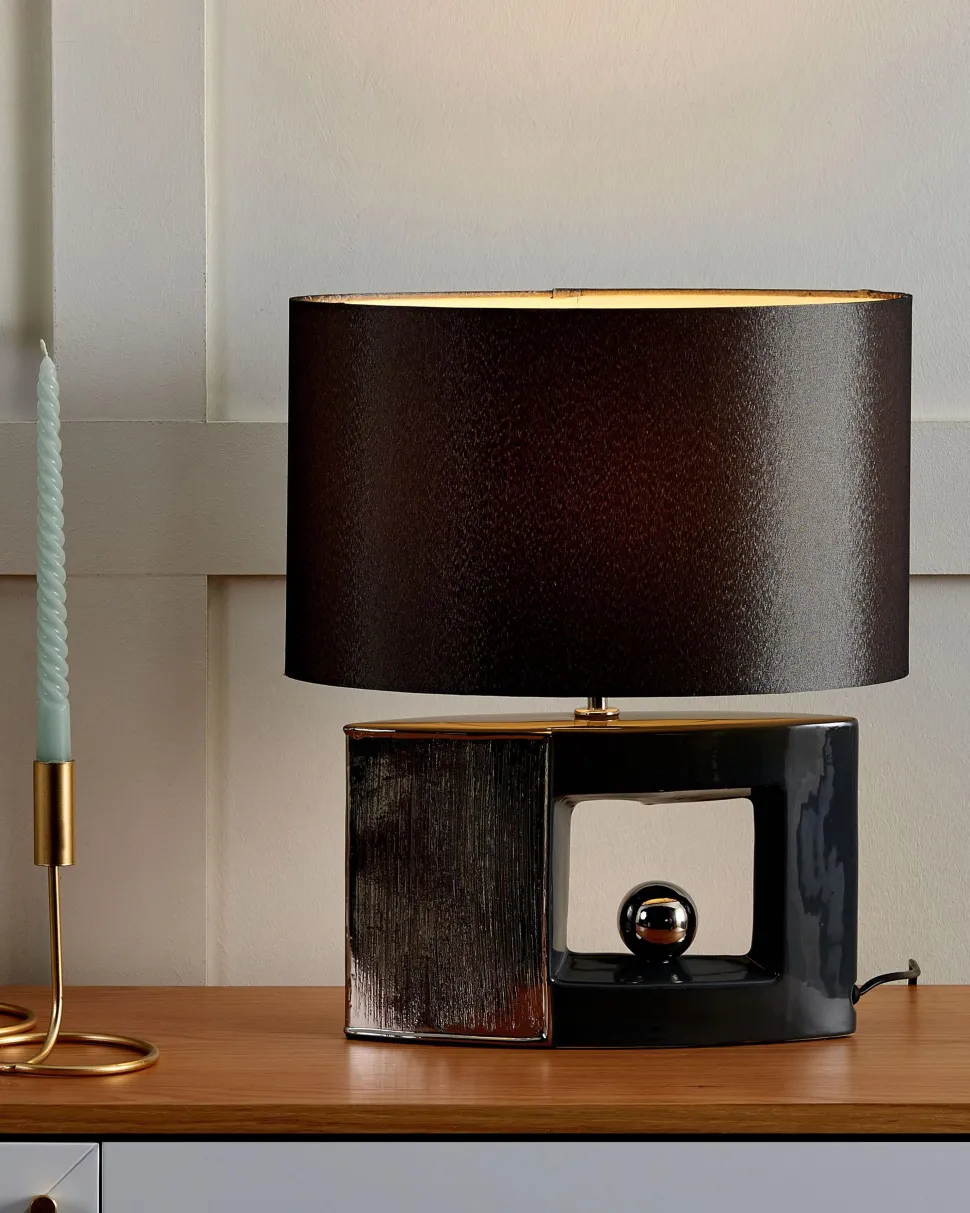 Candeeiro De Mesa Cinzento Duero