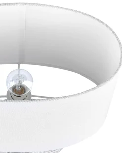 Candeeiro De Mesa Cinzento Com Abajur Em Forma De Tambor Yuna