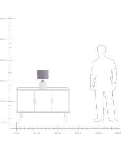 Candeeiro De Mesa Cinzento Bhima