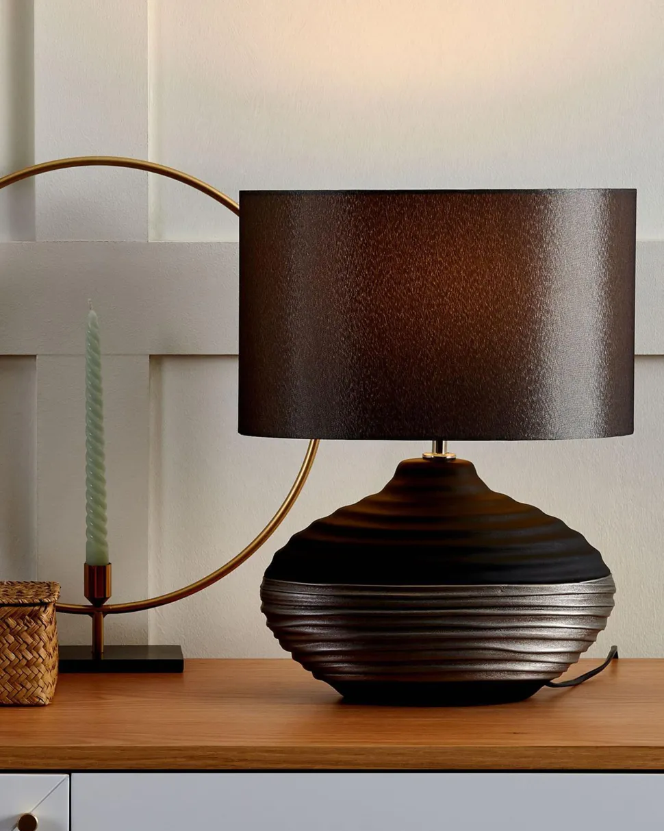 Candeeiro De Mesa Cinzento Lima