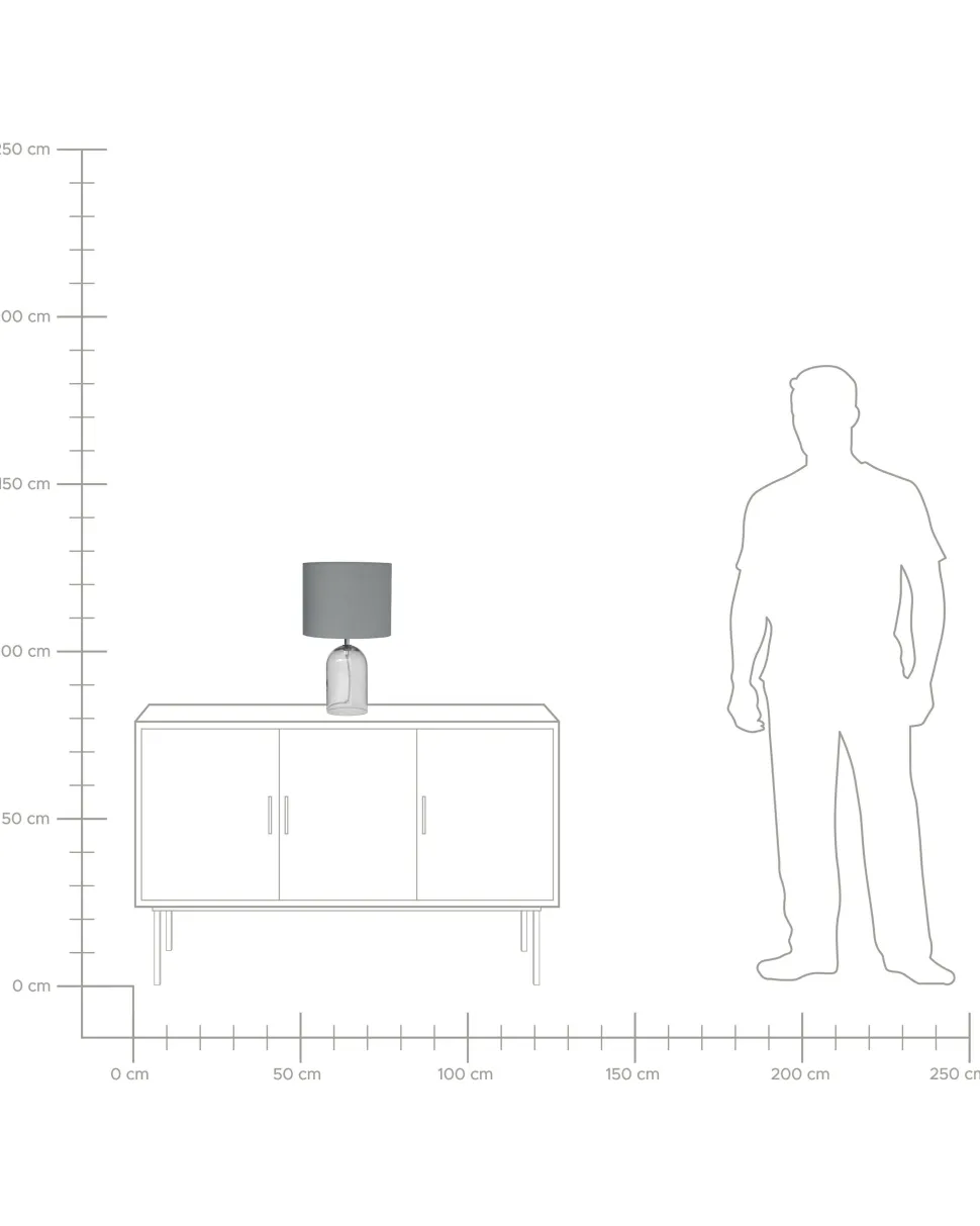 Candeeiro De Mesa Cinzento Devoll