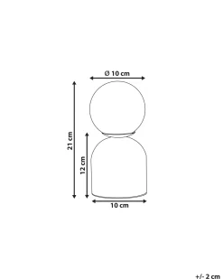 Candeeiro De Mesa Com Efeito De Marmore Branco 21 Cm Kiwi