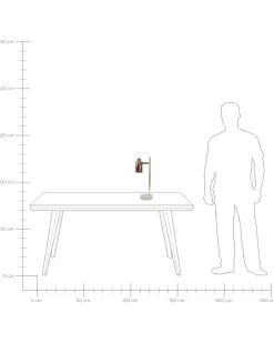 Candeeiro De Mesa Cor De Cobre 37 Cm Mundaka