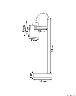 Candeeiro De Mesa Cor De Cobre 37 Cm Mundaka