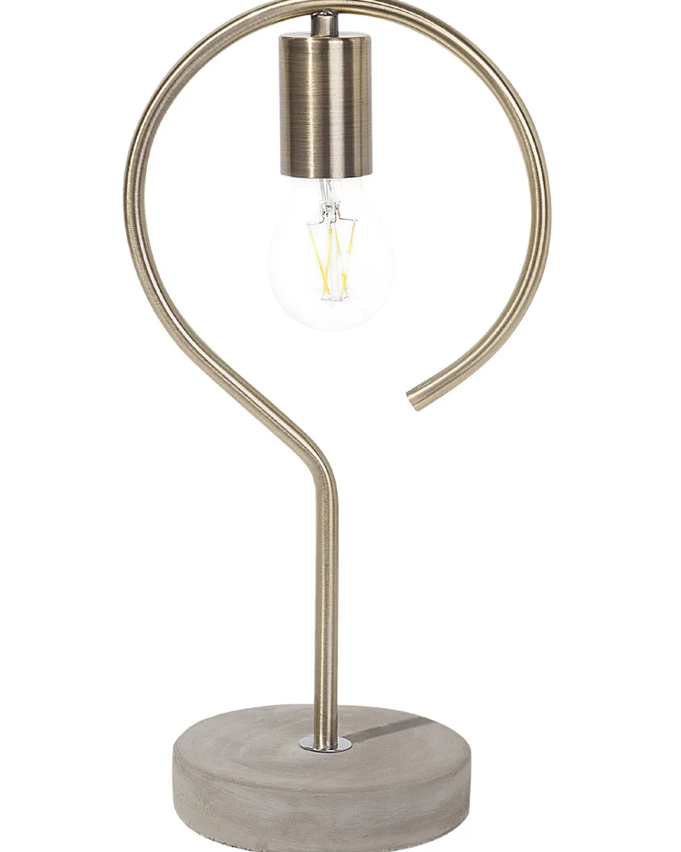 Candeeiro De Mesa Cor De Bronze Jucar