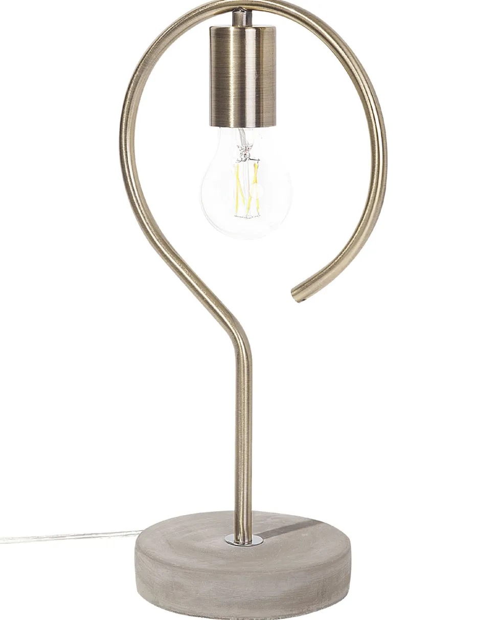 Candeeiro De Mesa Cor De Bronze Jucar