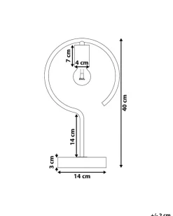 Candeeiro De Mesa Cor De Bronze Jucar