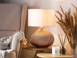 Candeeiro De Mesa Cor De Cobre Madon