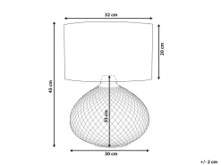 Candeeiro De Mesa Cor De Cobre Madon