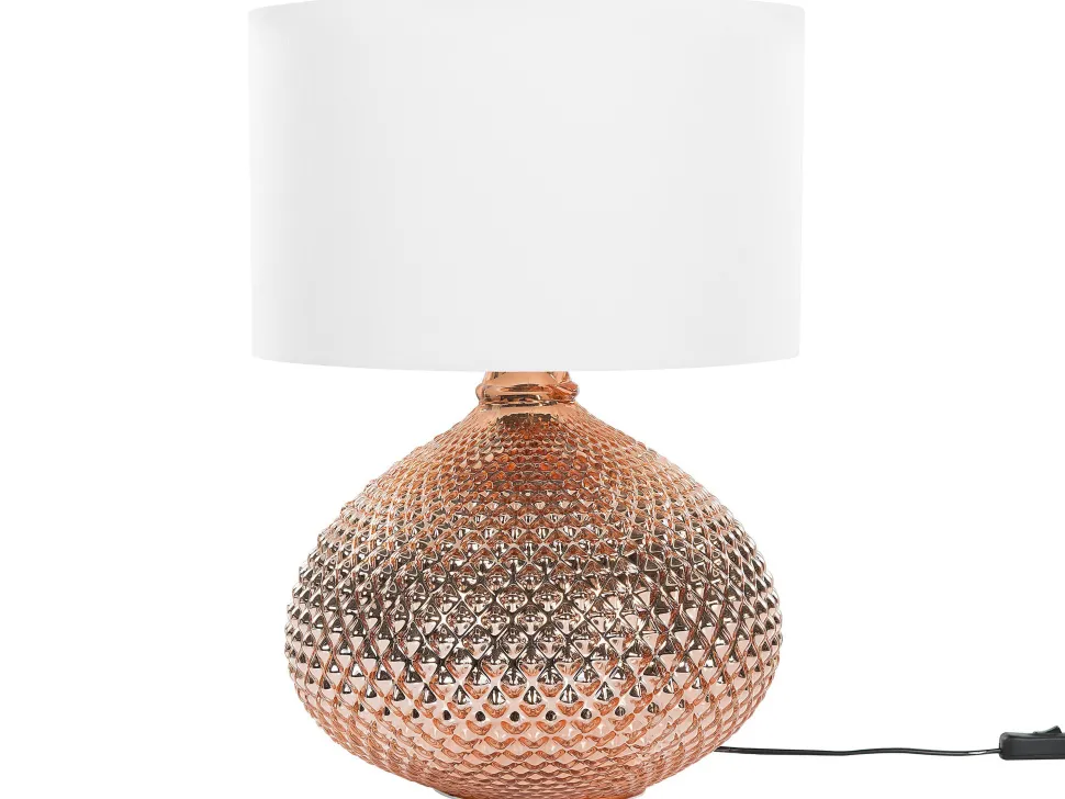 Candeeiro De Mesa Cor De Cobre Madon