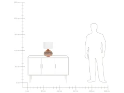 Candeeiro De Mesa Cor De Cobre Madon