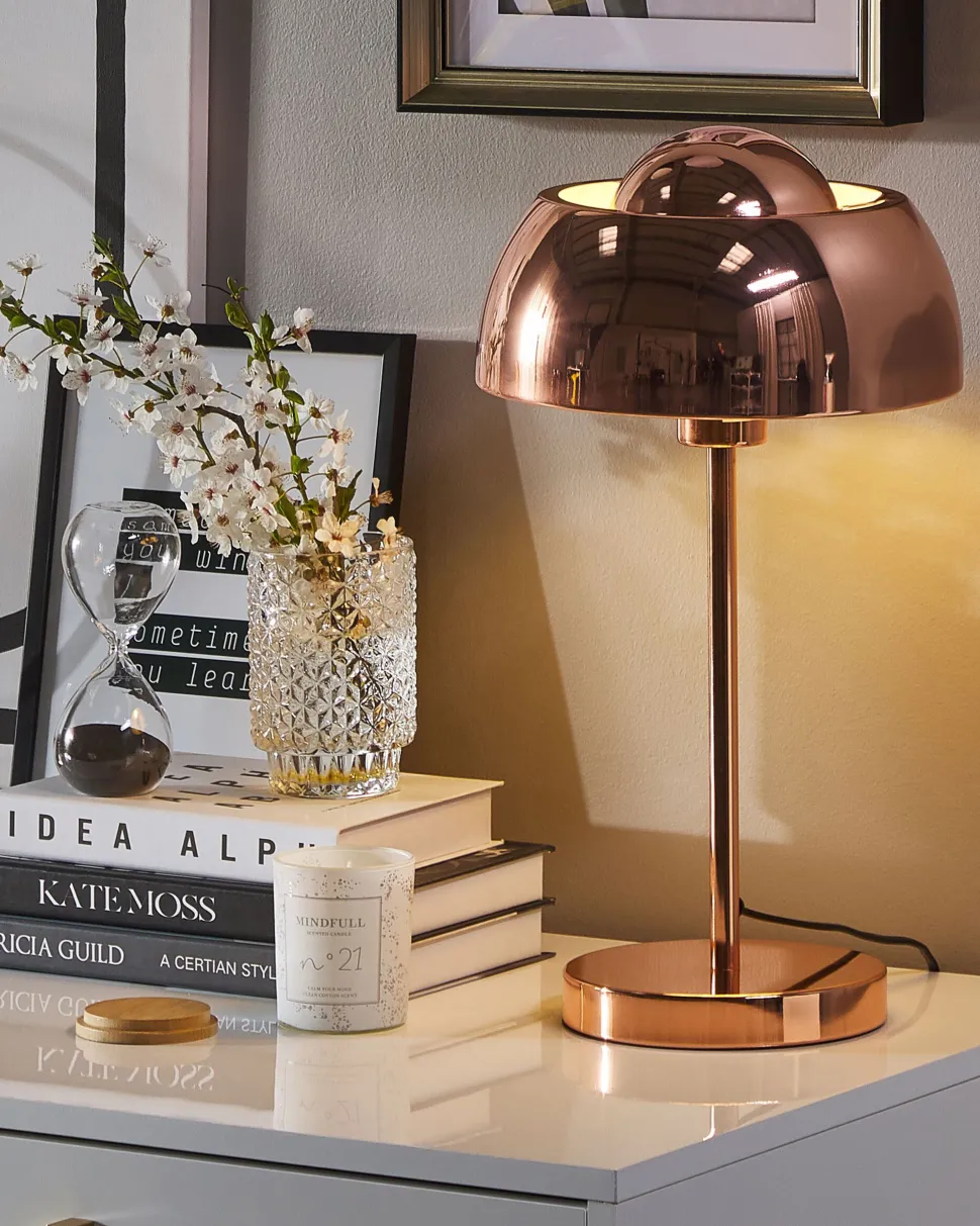 Candeeiro De Mesa Cor De Cobre Senette