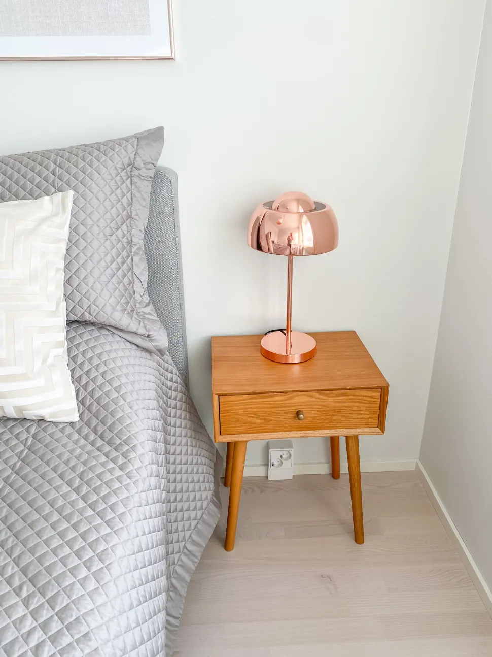 Candeeiro De Mesa Cor De Cobre Senette