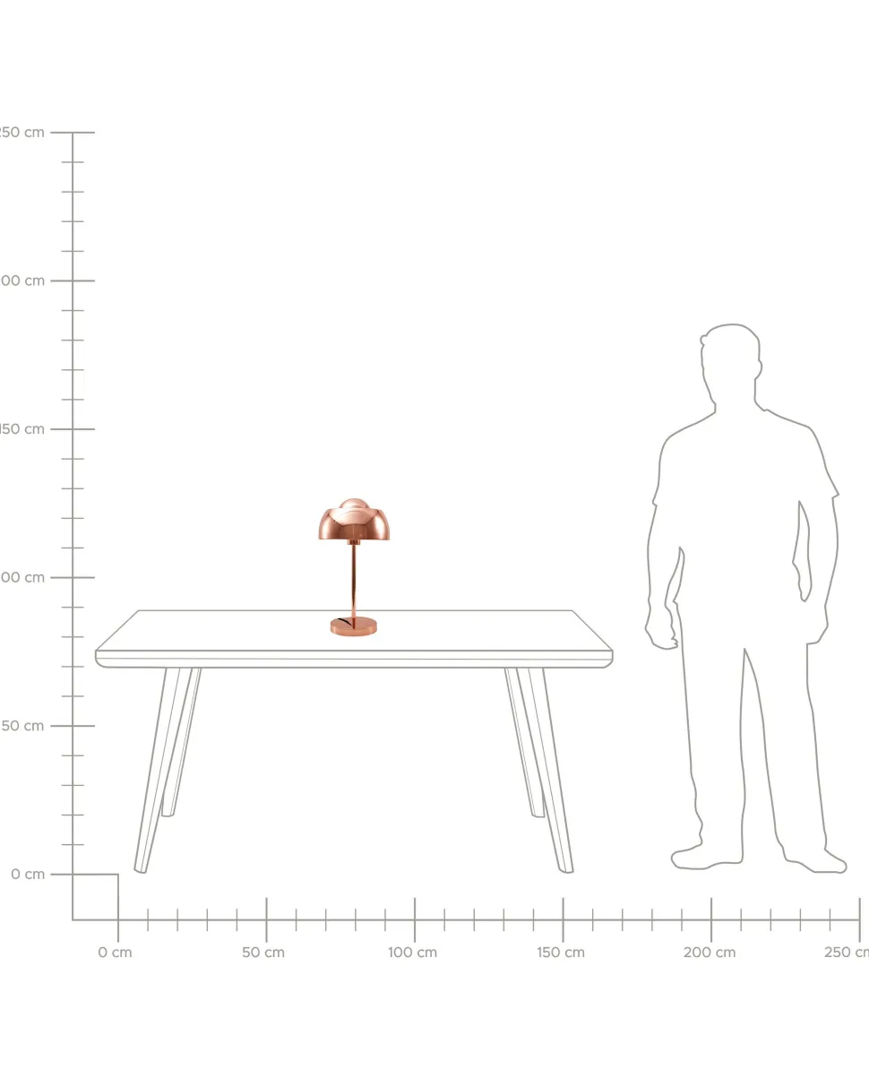 Candeeiro De Mesa Cor De Cobre Senette