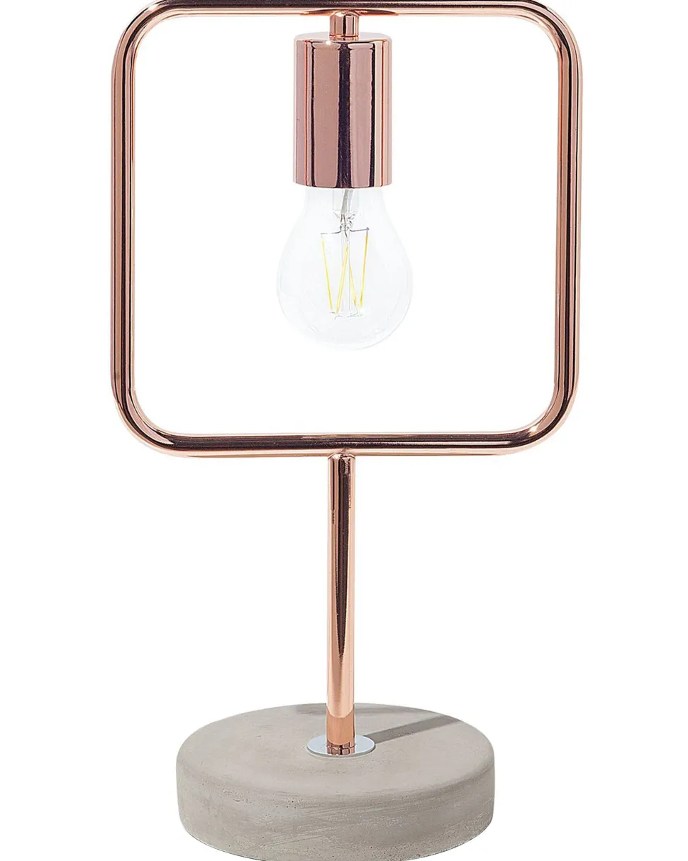 Candeeiro De Mesa Cor De Cobre Mundo