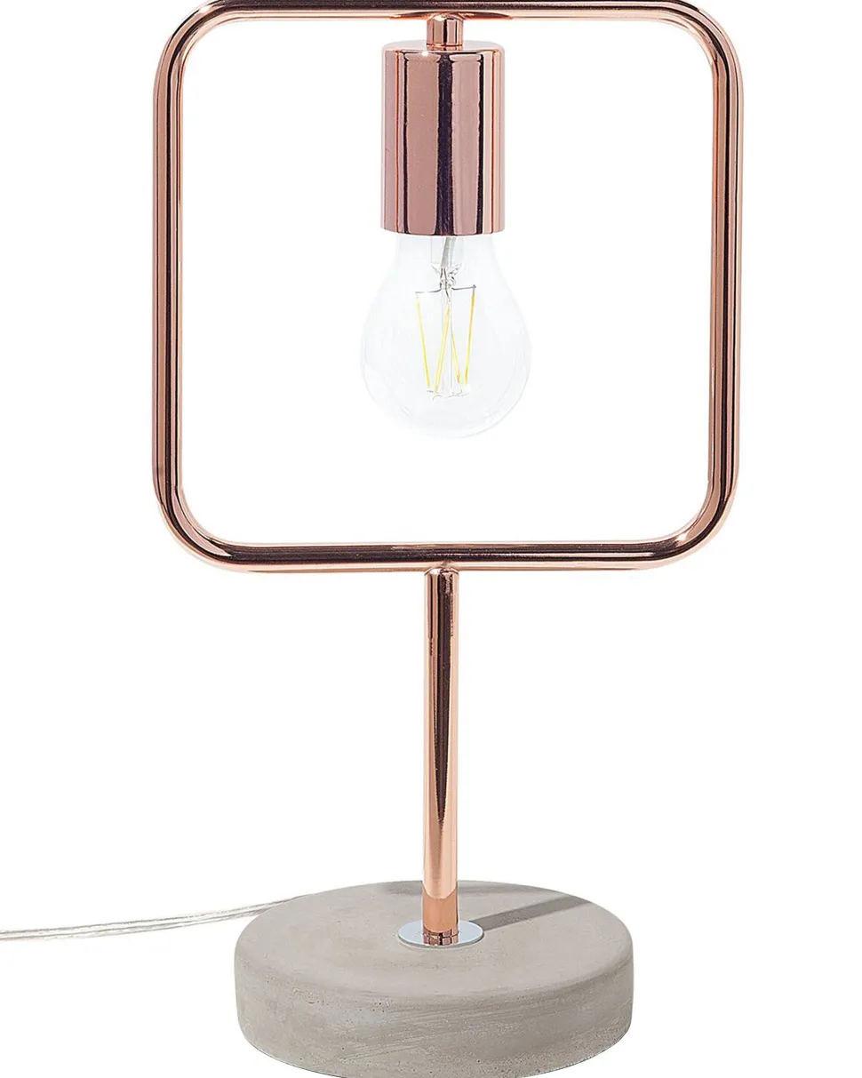 Candeeiro De Mesa Cor De Cobre Mundo