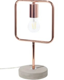 Candeeiro De Mesa Cor De Cobre Mundo