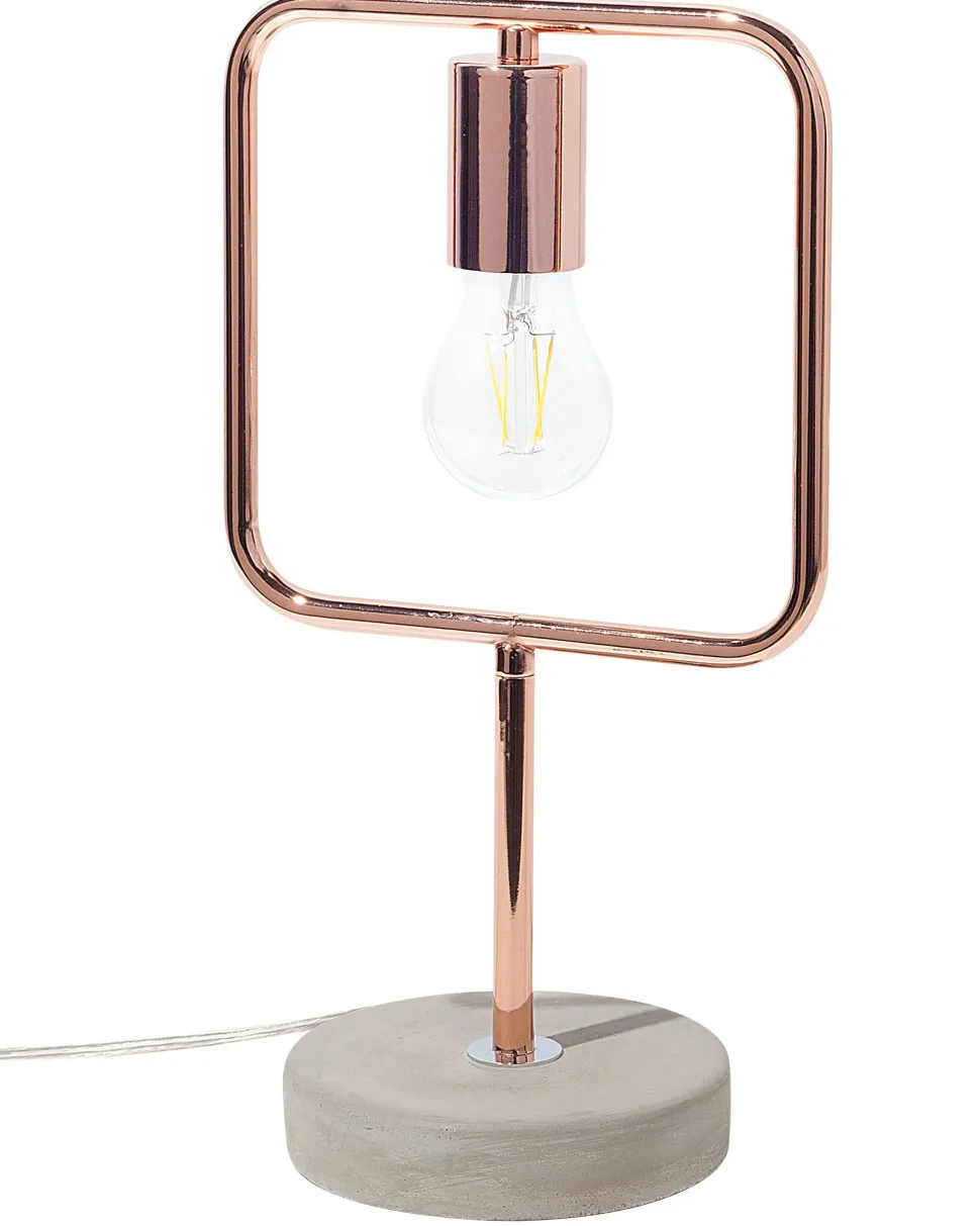 Candeeiro De Mesa Cor De Cobre Mundo