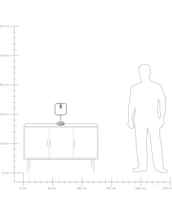 Candeeiro De Mesa Cor De Cobre Mundo