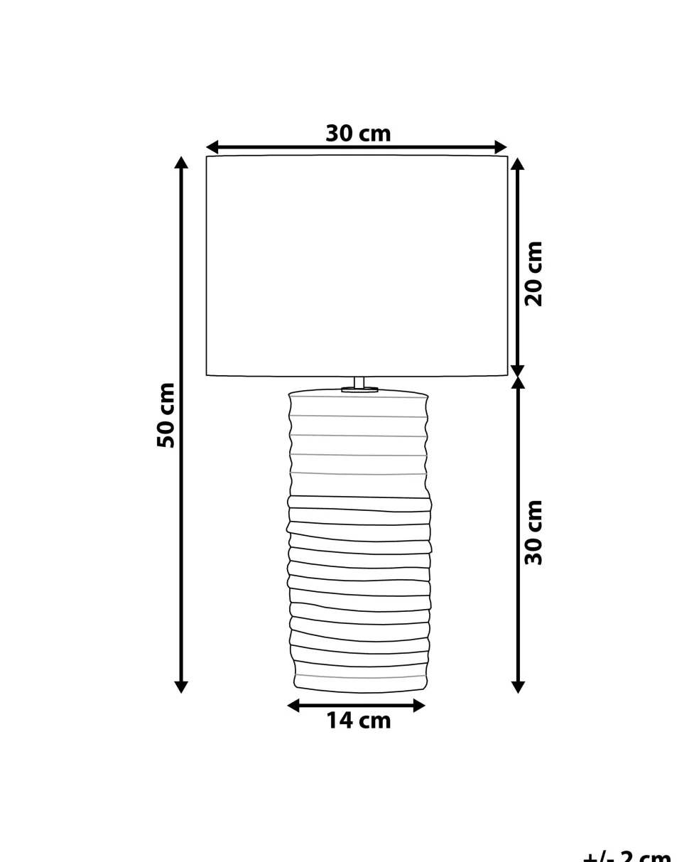 Candeeiro De Mesa Creme Navia